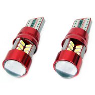 ŽÁROVKA 12/24 V, 27 LED SMD, T10e, W5W, CAN-BUS, BÍLÁ (2 ks)