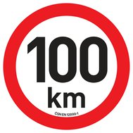 SAMOLEPKA OMEZENÍ RYCHLOSTI 100 km/h, průměr 20 cm