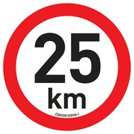 SAMOLEPKA OMEZENÍ RYCHLOSTI 25 km/h, průměr 20 cm
