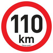 SAMOLEPKA OMEZENÍ RYCHLOSTI 110 km/h, průměr 20 cm