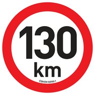SAMOLEPKA OMEZENÍ RYCHLOSTI 130 km/h, průměr 20 cm
